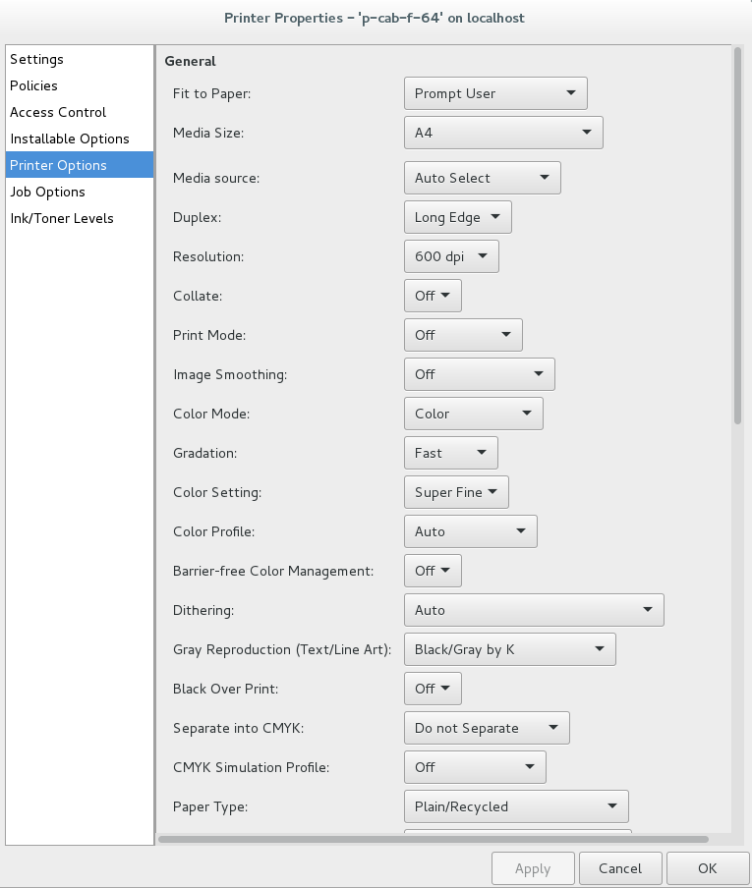 Enlarged view: printer-config-linux-2