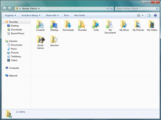 Enlarged view: offline folders