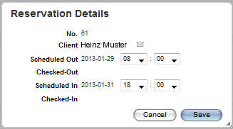 set duration of reservation